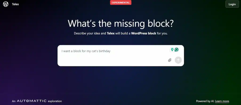 WordPress launches Telex